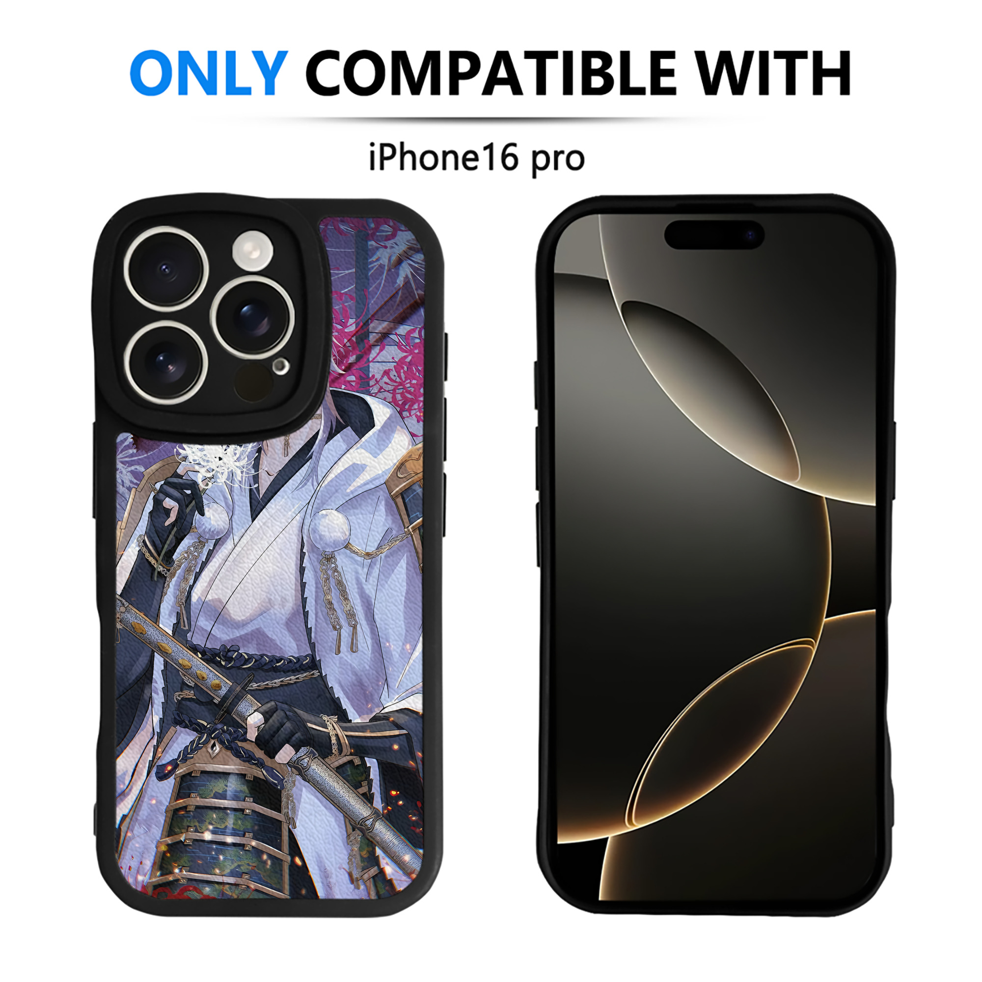 （画像用） 刀剣乱舞 Touken Ranbu 【iPhone 16シリーズ対応】シリコンスマホケース（レザー調） 材質：シリコン